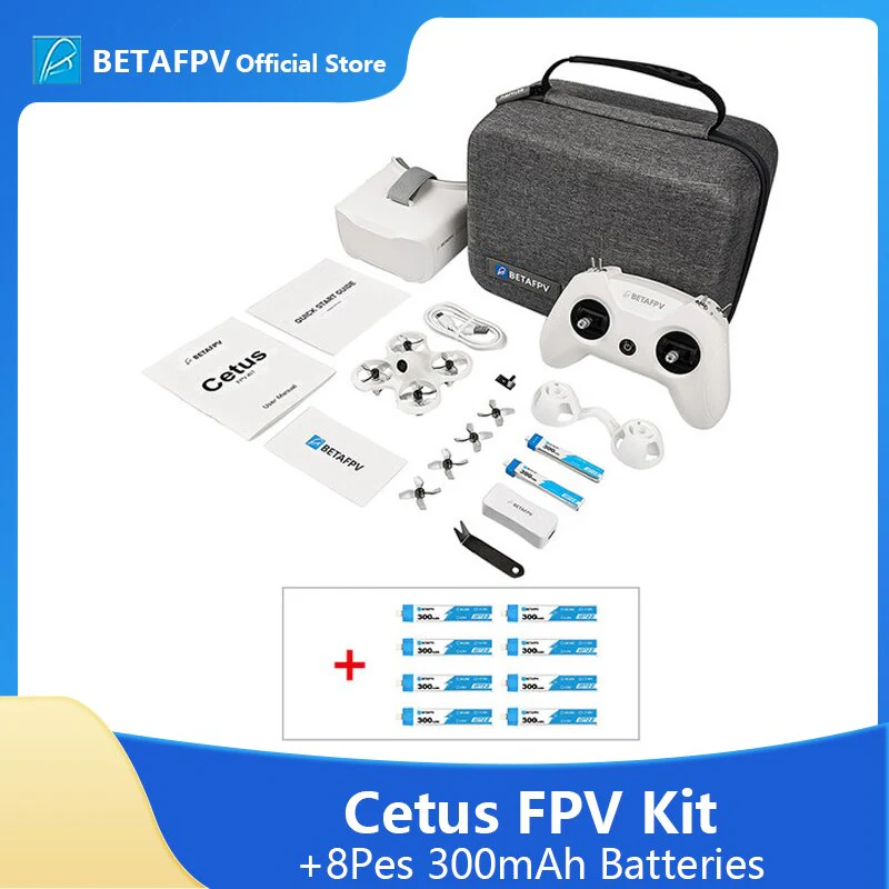 BETAFPV Cetus Pro /Cetus FPV Kit - Indoor Racing RC Drone RTF/BNF VTX Frsky D8 vtx LiteRadio 2 SE Transmitter 14DBI VR02 Goggles