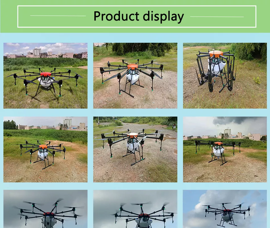 8 Axis Agriculture Drone 50L 1Km 30Kg Spray Width 3-8M 25Min Flight Time GPS Agriculture UAV