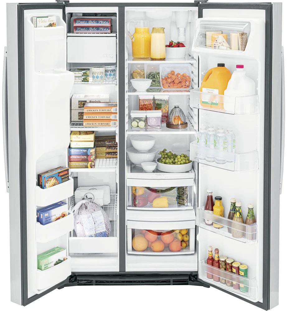 GE GSE25MGYC 220 Volt Side by Side Refrigerator