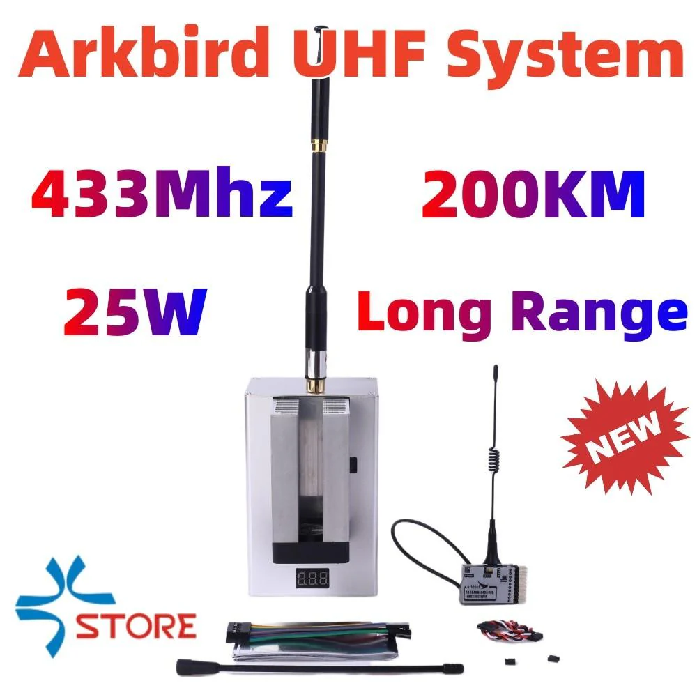 Arkbird UHF System - Over 200km 25W 433Mhz 10CH  Remote Range Extension Support FPV PIX PX4 SN FAST Flight Control