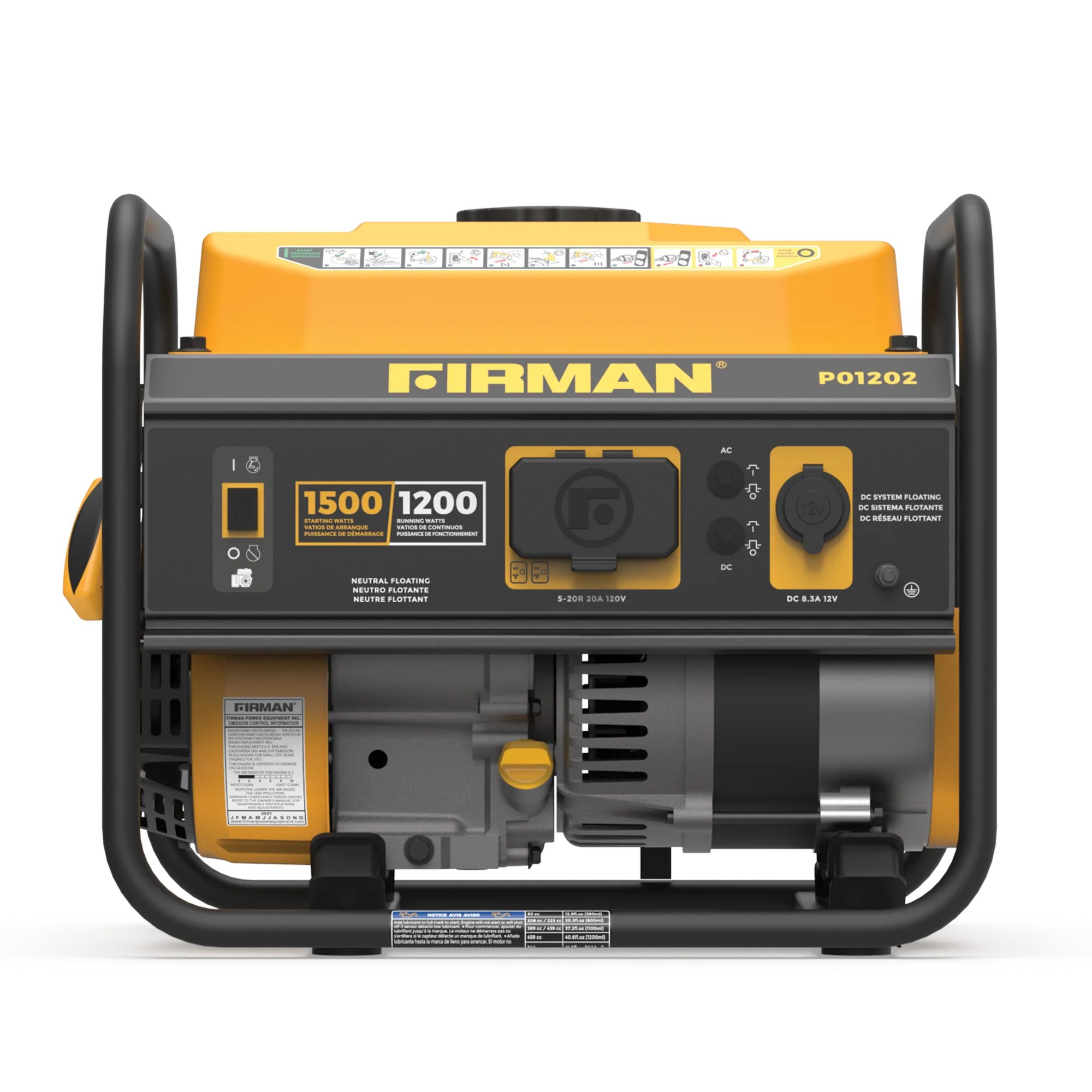 Gas Portable Generator 1500W Recoil Start
