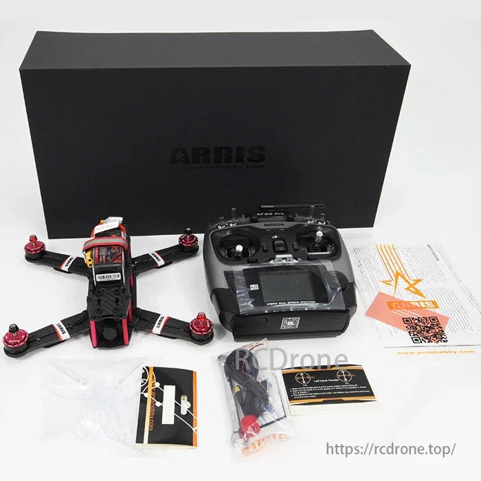 ARRIS X-Speed 250B 6-Inch FPV Racing Drone RTF with EV800D Goggles & 2 Batteries