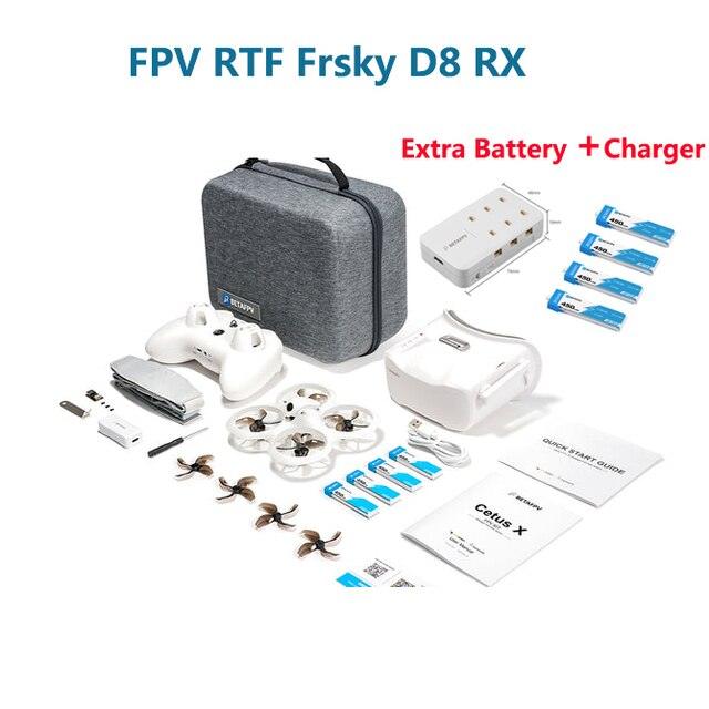 BETAFPV Cetus X FPV Kit 1S 800TVL Brushless FPV Drone LiteRadio 3 Radio Transmitter VR03 FPV Goggles for FPV New Pilot Beginner