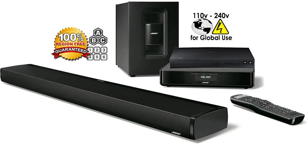 Samsung BD-J5100 Region Free Blu Ray Player with Bose(R) CineMate(R) 130 Home Theater System 110 - 220 240 volts
