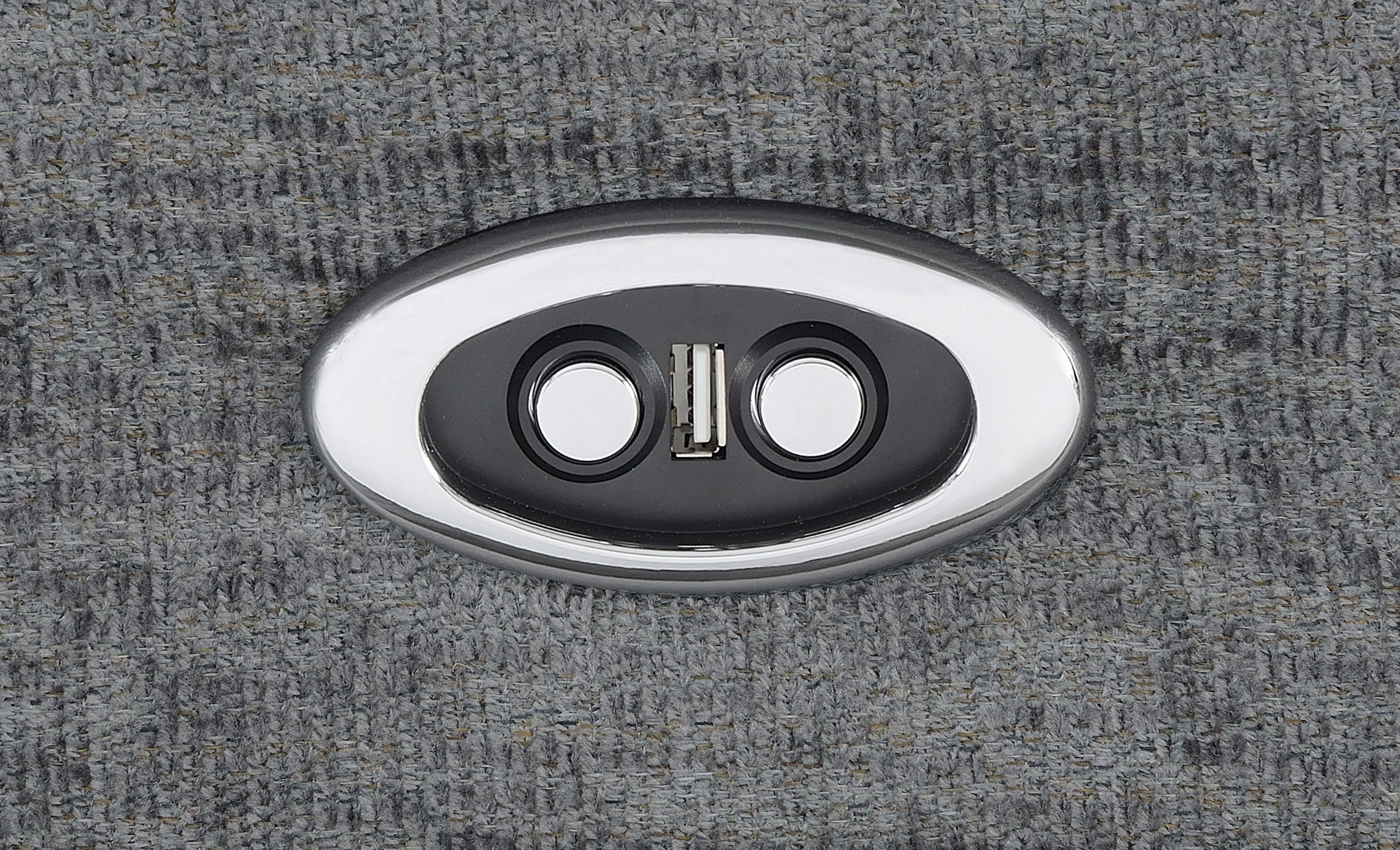 Bahrain Upholstered Motion Loveseat Charcoal