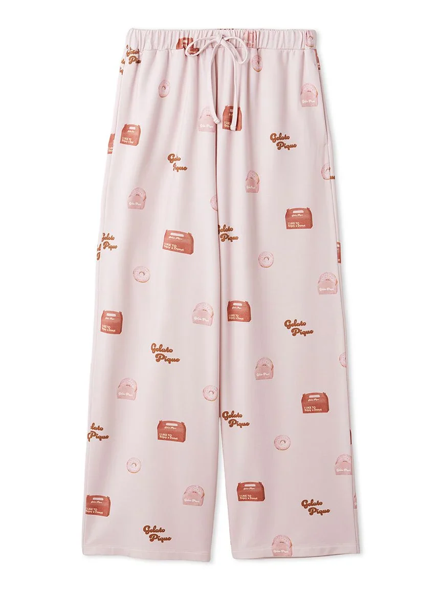 Donut Print Long Pants