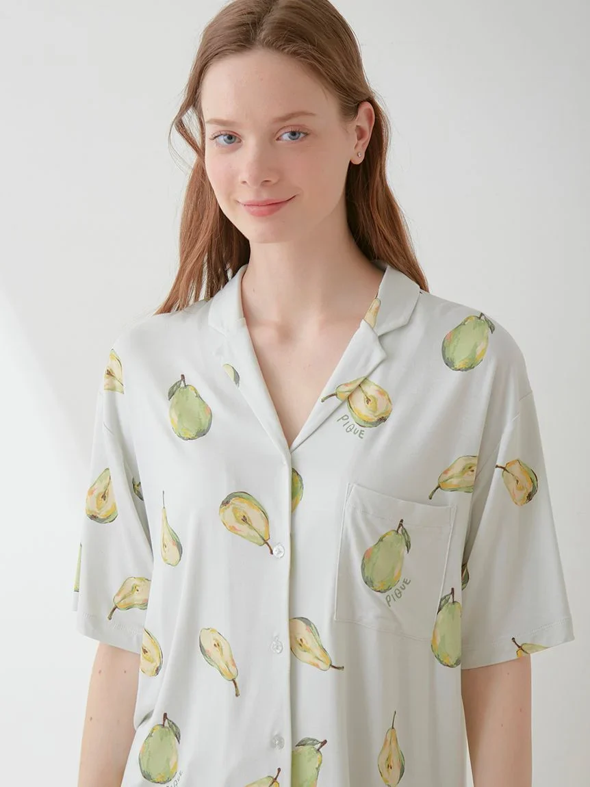 Fruit Pattern Pajama Sleep Shirt