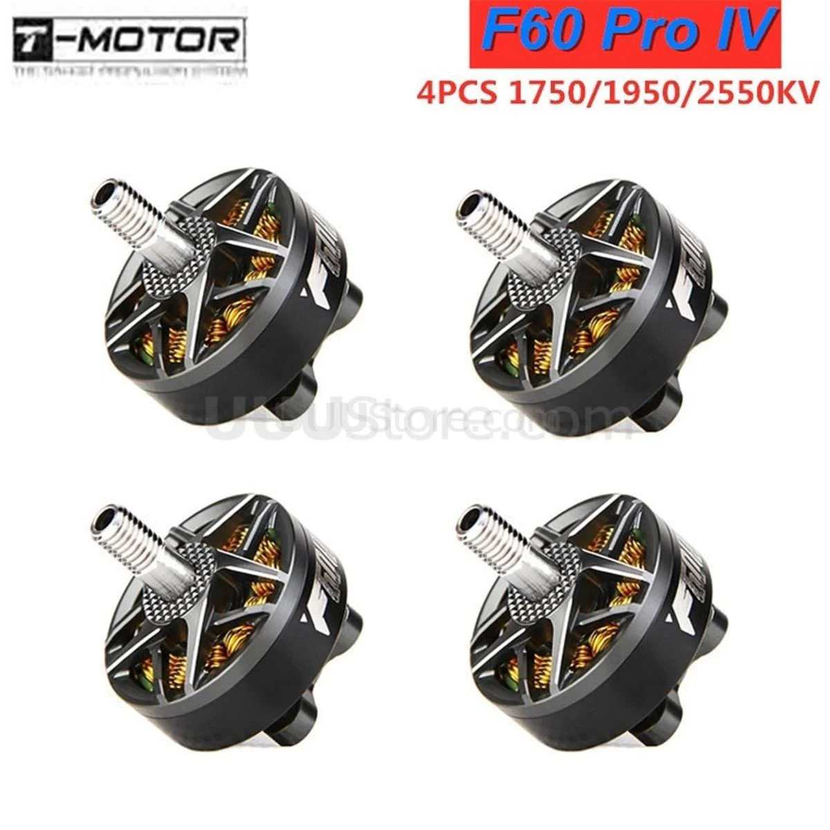 4PCS T-Motor F60 Pro IV Motor - 2207 1750KV 1950KV 2550KV 5-6S Brushless Motor for RC FPV Racing Drone Quadcopter Multirotor Accs