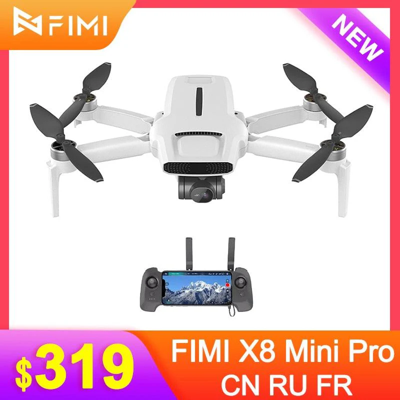 FIMI X8 mini Pro Camera Drone - 4K HD 3-Axis Gimbal 5G Wifi GPS Drone 8km Remote Control 30mins Flight 250G-Class Quadcopter