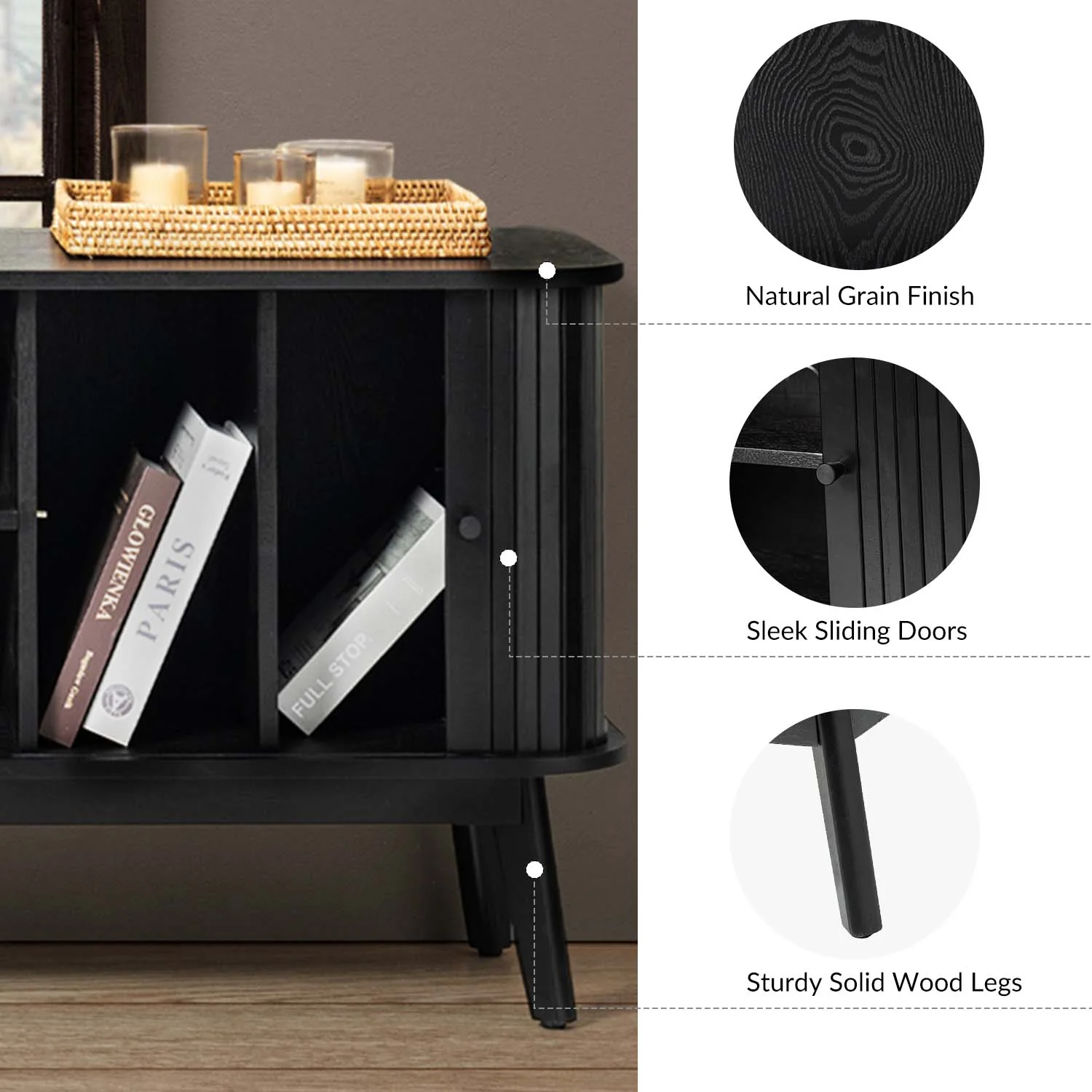 Armin TV Stand in Black