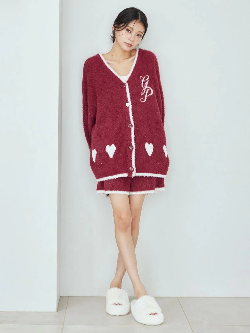 Glittering Feather Cardigan