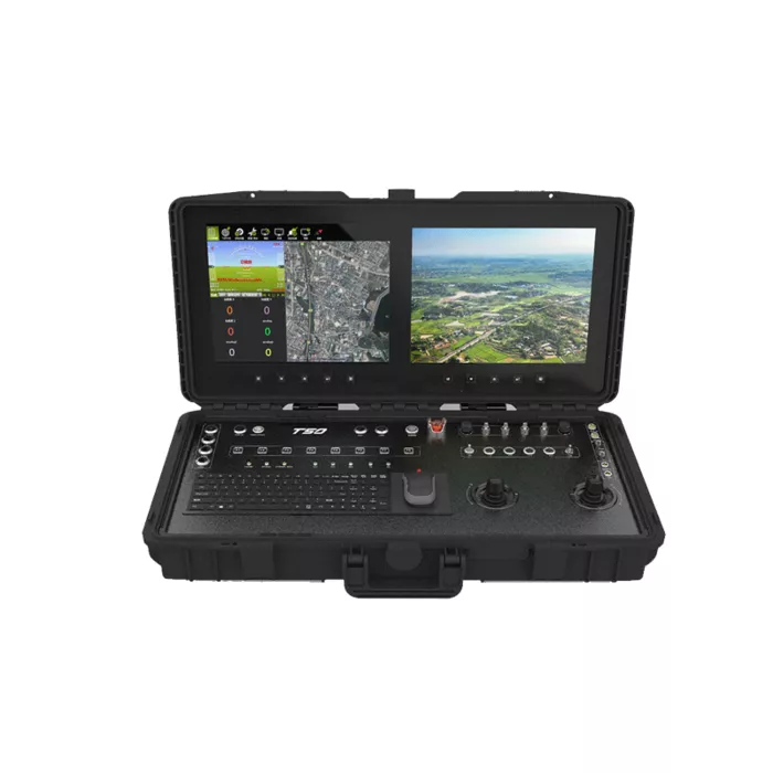 CHINOWING T50 Dual Screen Drone Ground Station, i7-1260P, 17 inch 1280x1024, 32G RAM, 1T SSD, SBUS, 150km Link