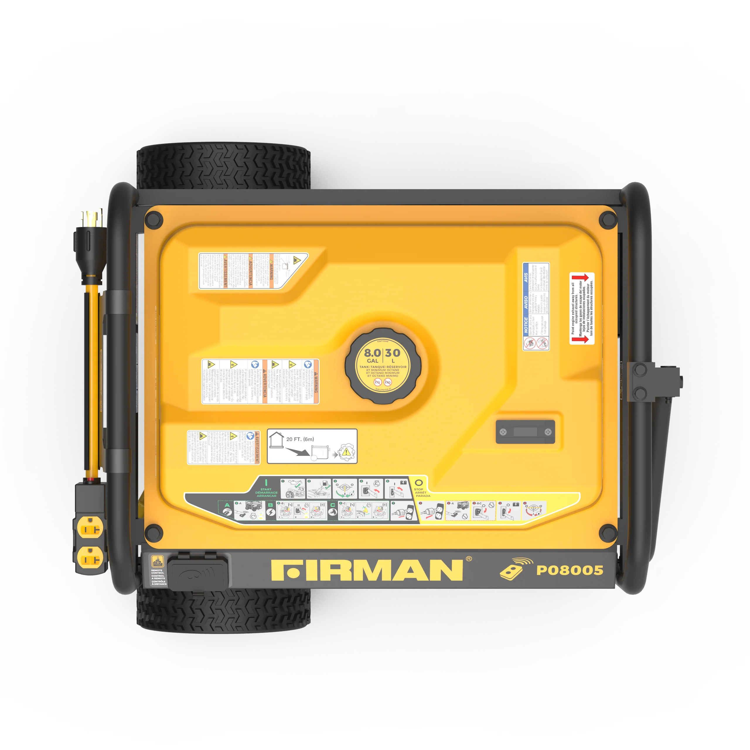 Gas Portable Generator 10000W  Remote Start 120/240V