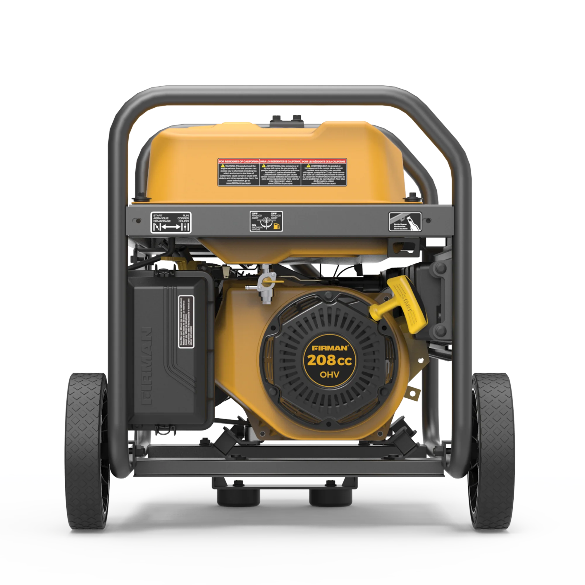 Gas Portable Generator 4550W Recoil Start 120V with CO Alert