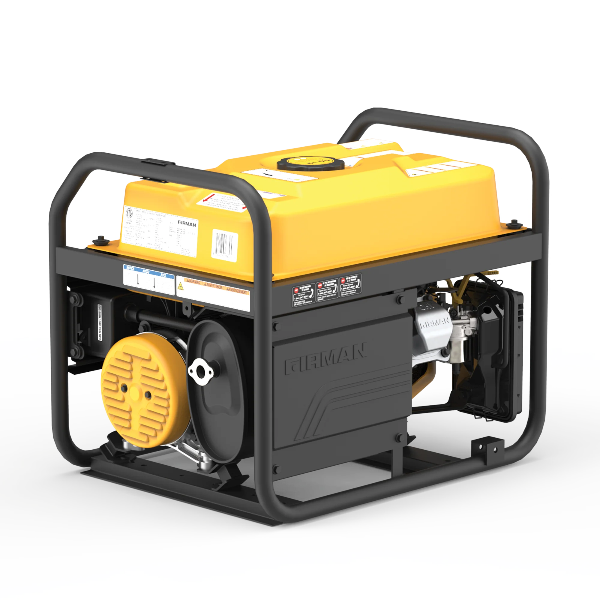 Gas Portable Generator 4550W Recoil Start 120/240V