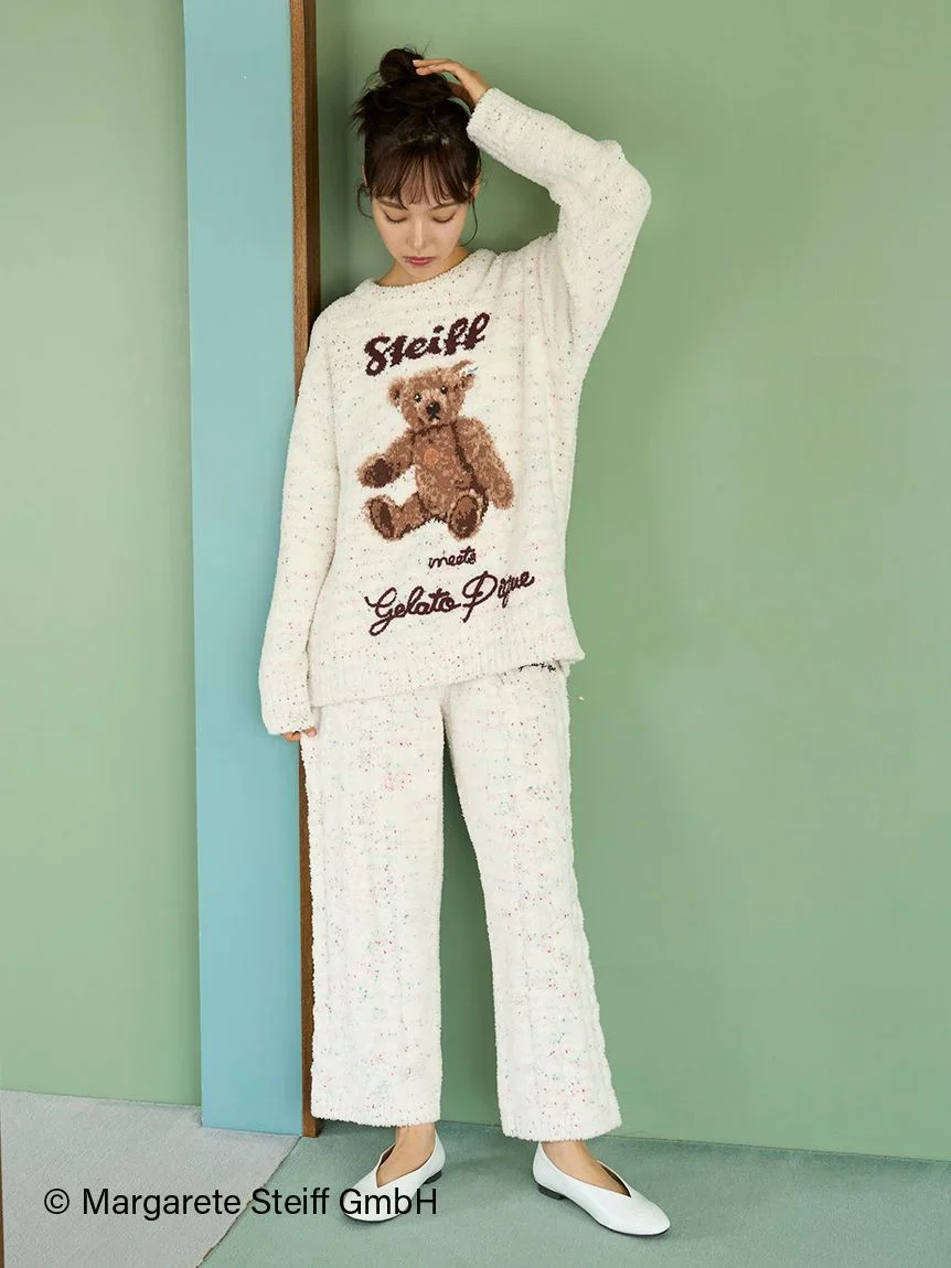 [Steiff] Powder 55PB Jacquard Pullover