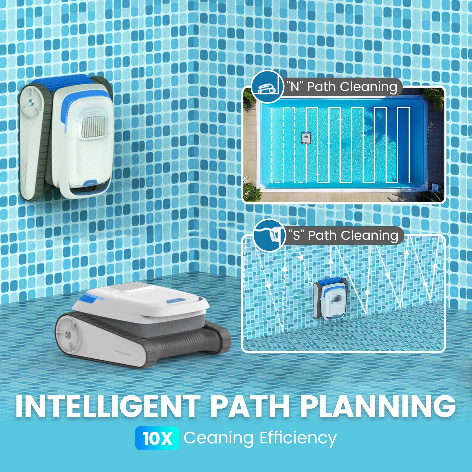 AIRROBO CP40 cordless robot pool cleaner with smart APP contral