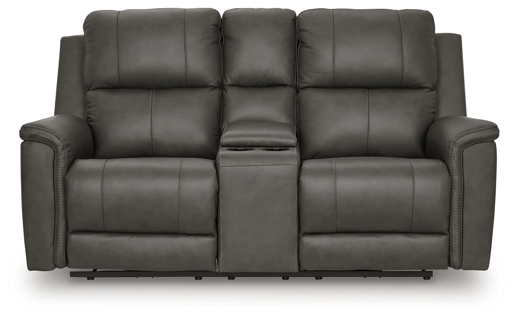 Bleckley - Power Reclining Loveseat With Console / Adjustable Headrest