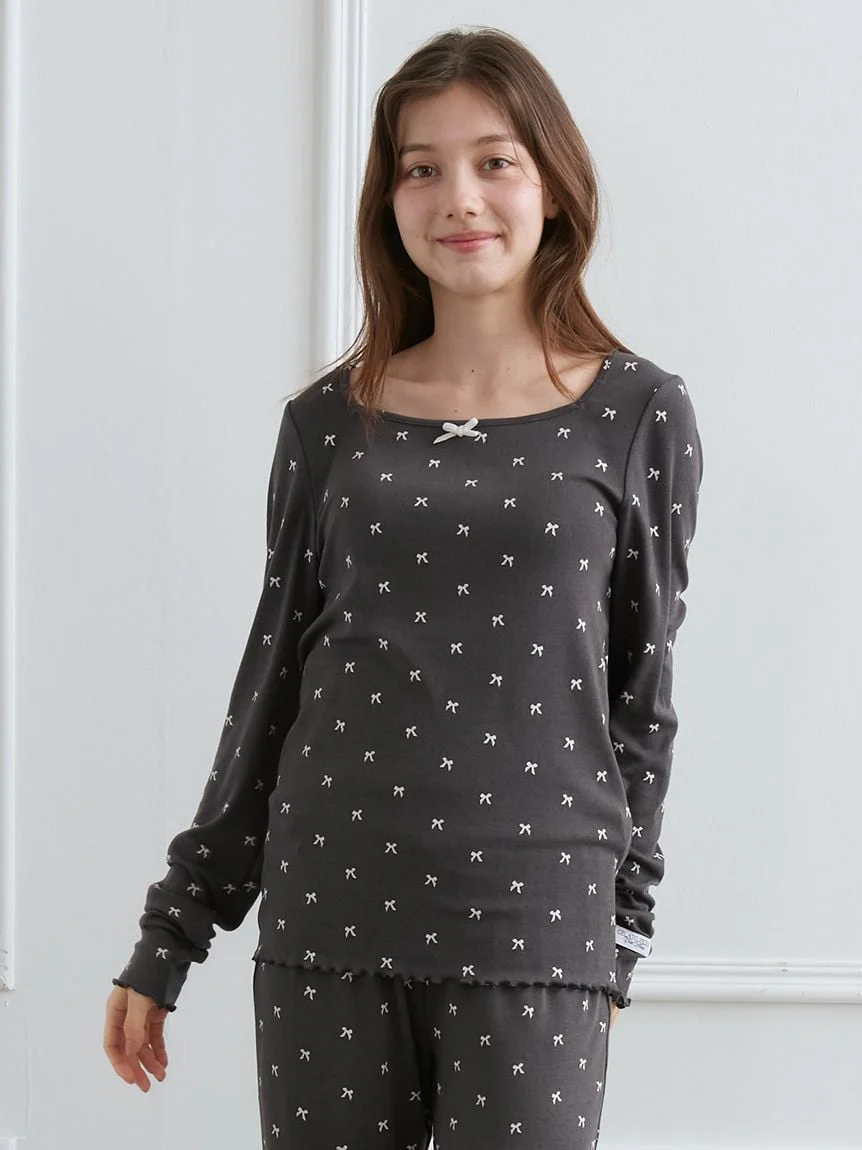 Soft Ribbed Ribbon Pullover