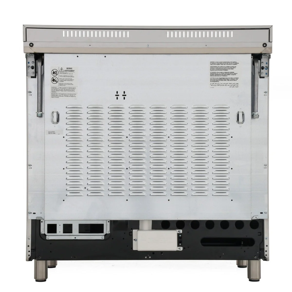 Delonghi DT906/220/RDF Professional 36 Inch Stainless Steel Gas range with 5 Burner and 2 Ovens  Made in Italy  220 v  240 volts 50 hz