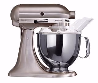 220 Volt KitchenAid Artisan Stand Mixer - Brushed Nickel