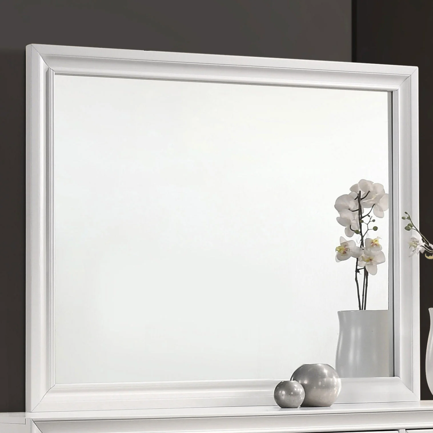 Barzini Dresser Mirror White