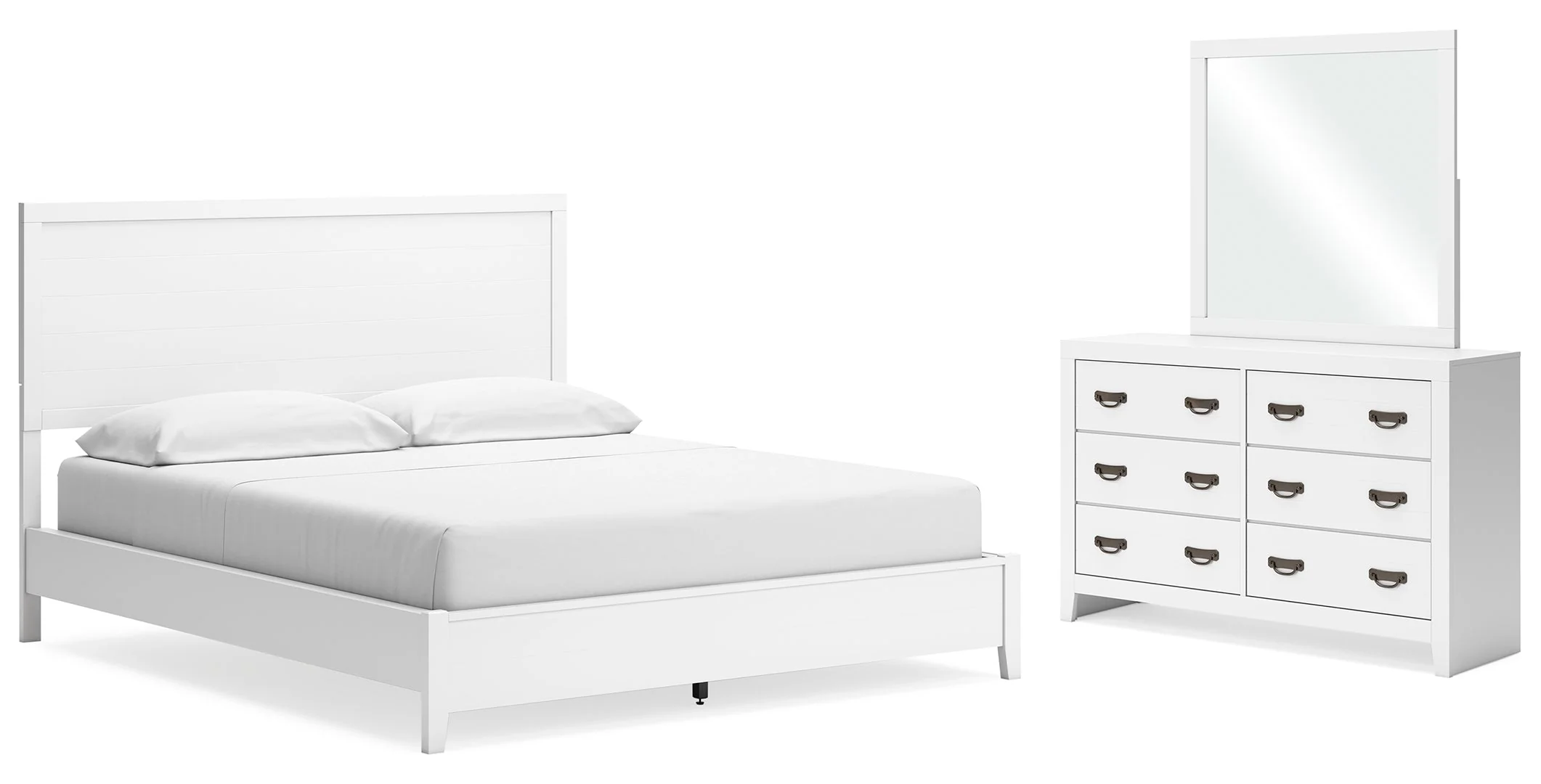 Binterglen White Panel Bedroom Set