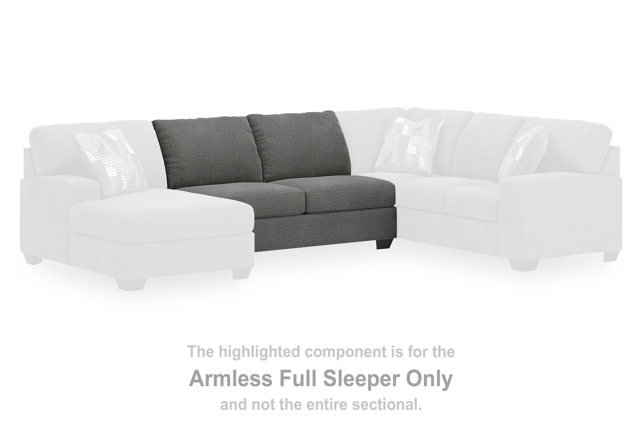 Clarington - Armless Full Sleeper - Greystone