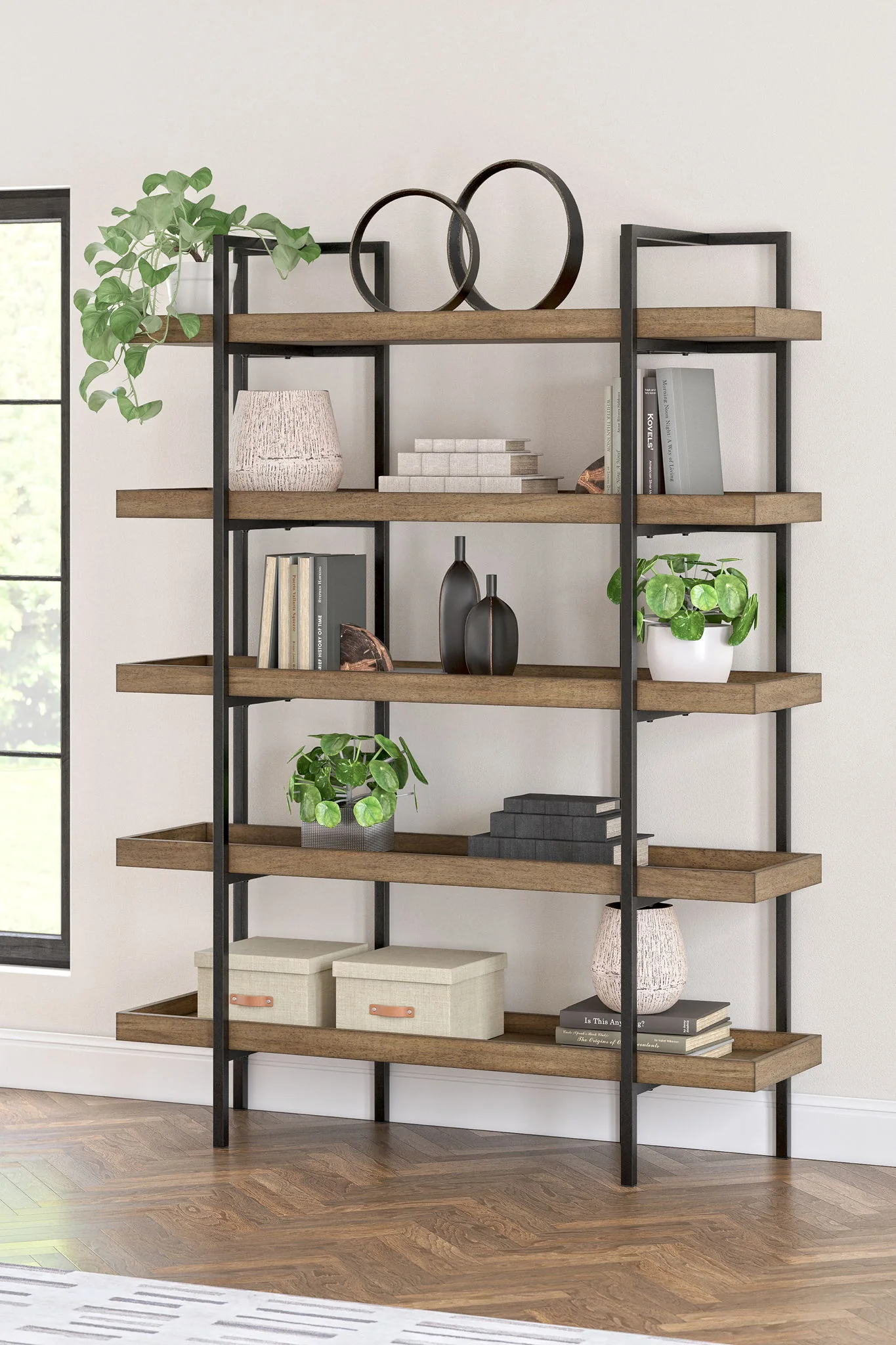 Montia - Bookcase - Light Brown