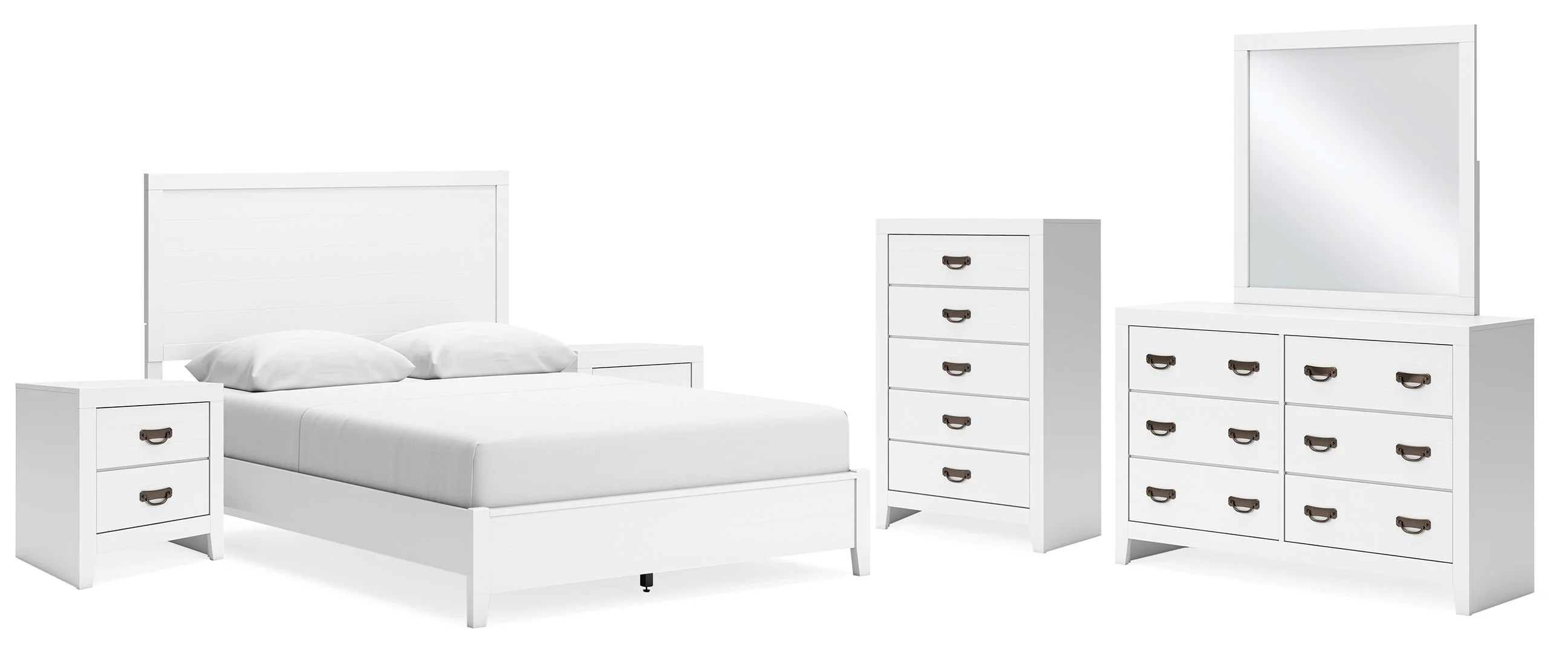 Binterglen White Panel Bedroom Set