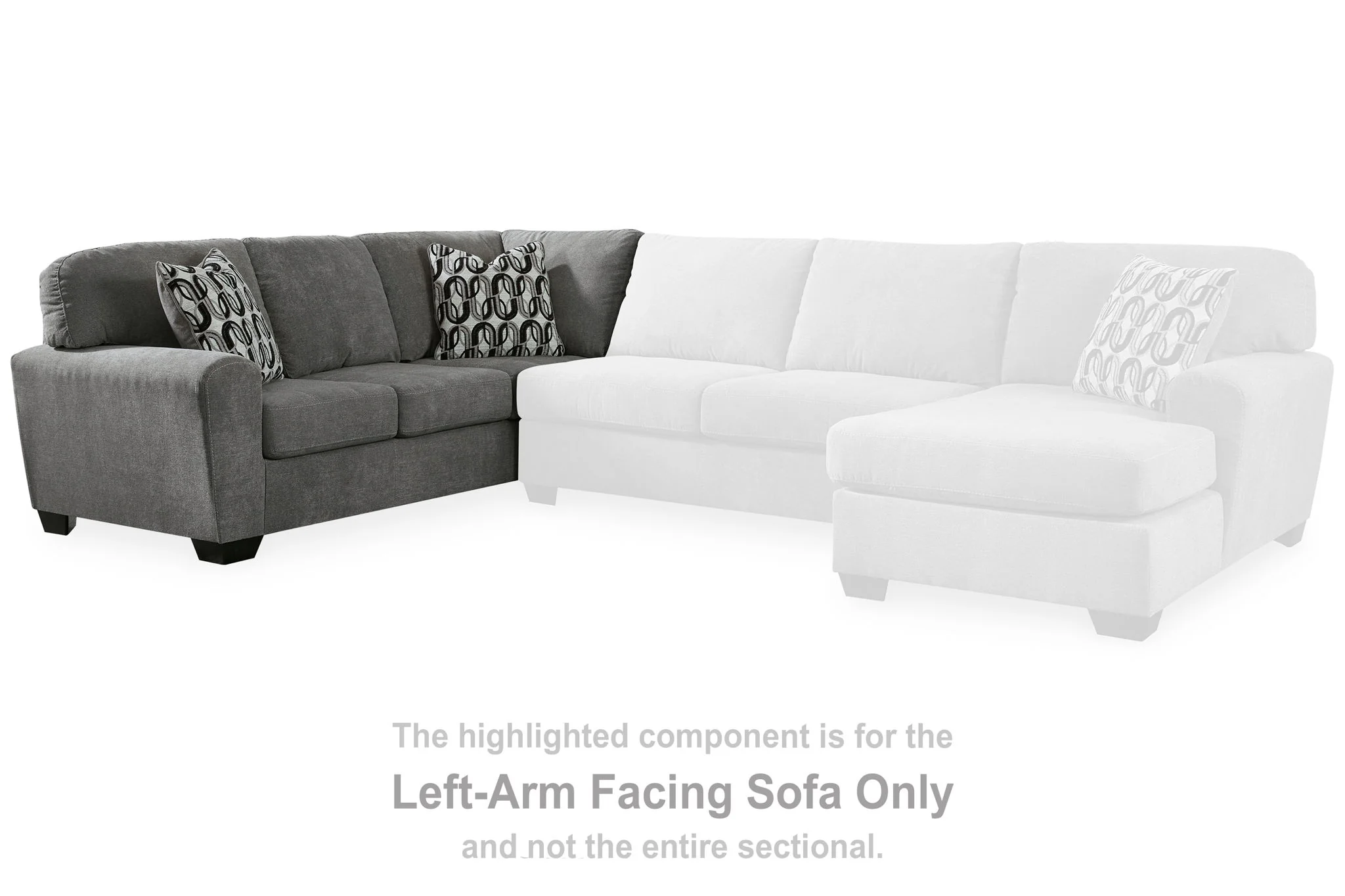 Birkdale Court - Laf Sofa - Gray