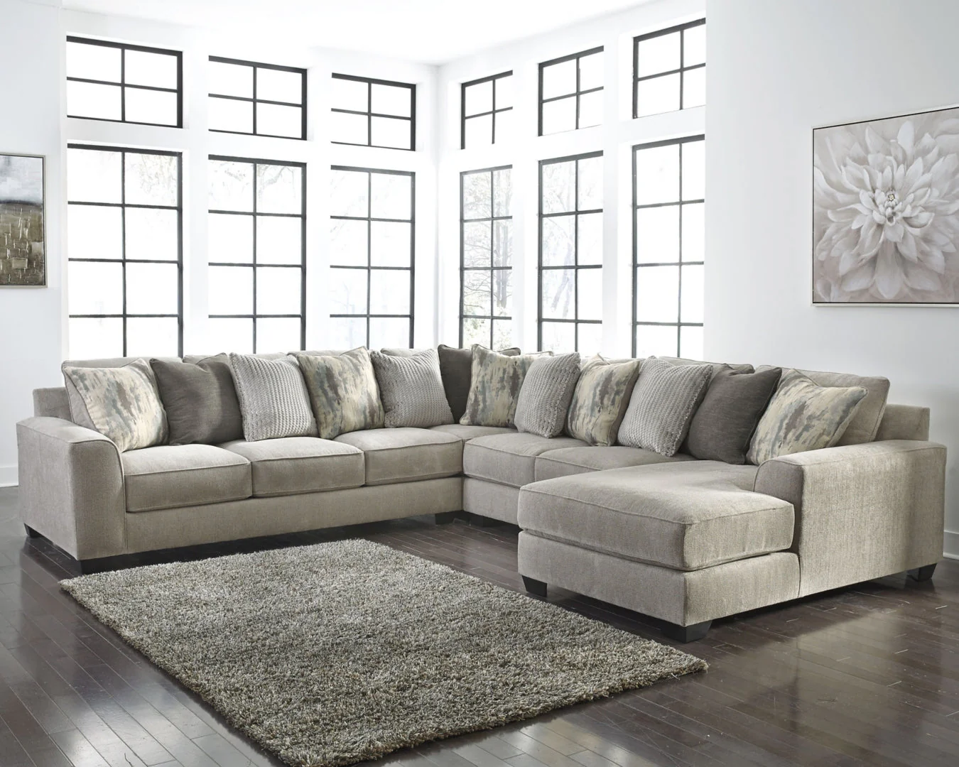 Ardsley 3-Piece Sectional with Ottoman