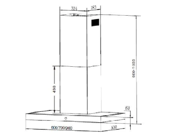 Culina CATICONBOX701 220 Volt Range Hood – 30 Inch 75 cm