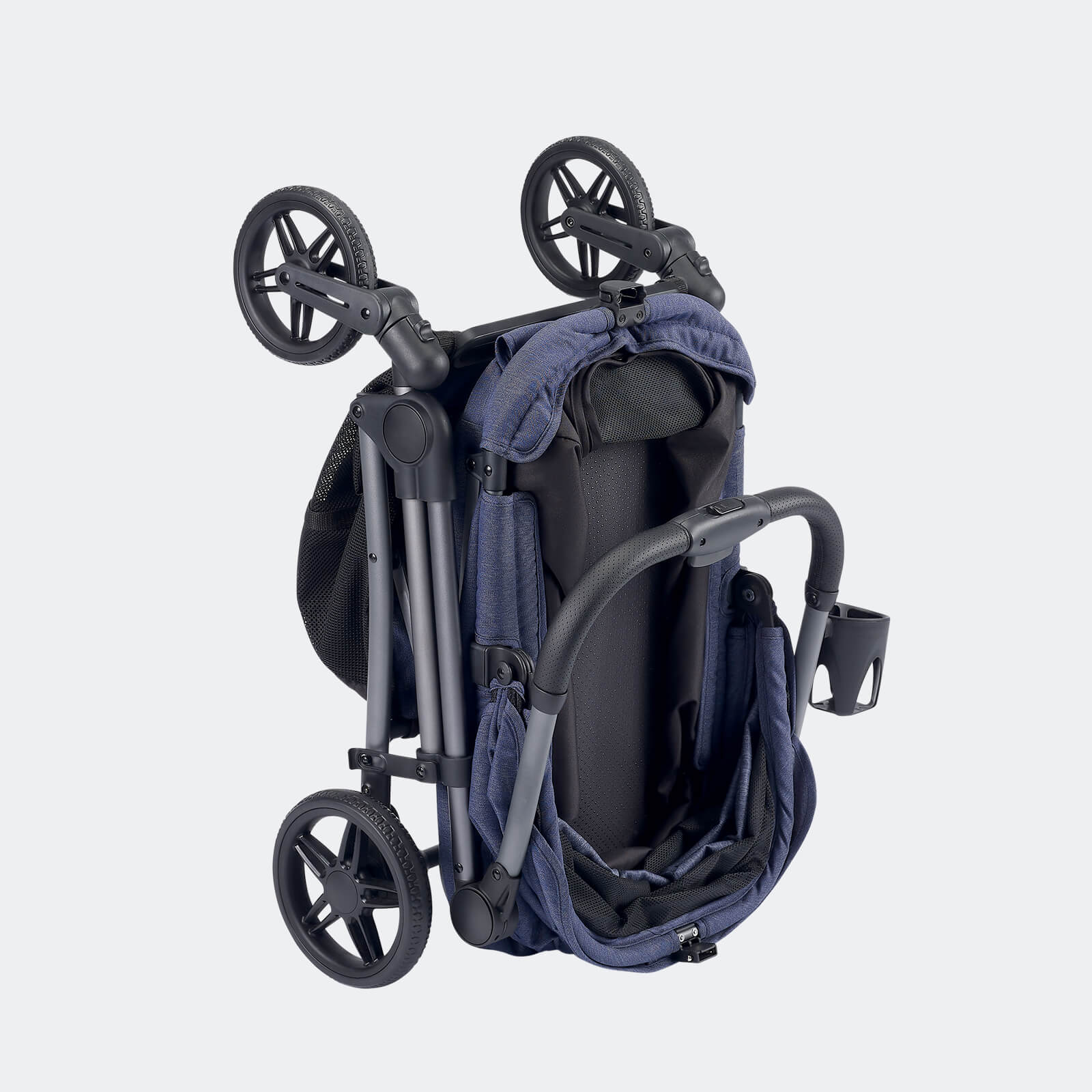 Maxi Deep Carriage Pet Stroller with Puncture-Free EVA-Rubber Wheels