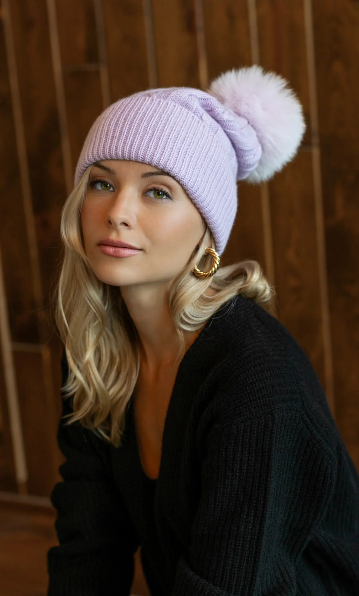 Cable-Knit Cashmere Beanie