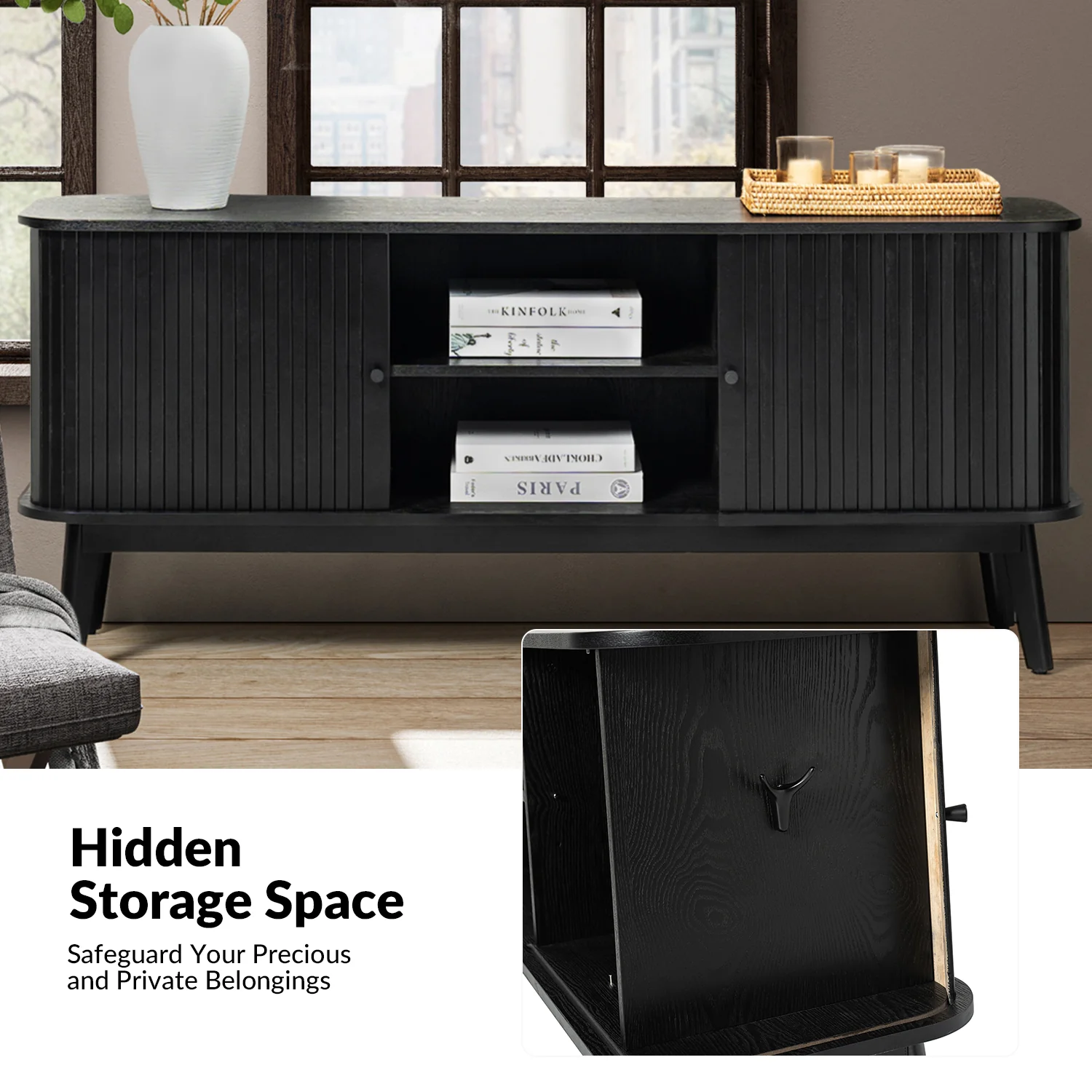 Armin TV Stand in Black