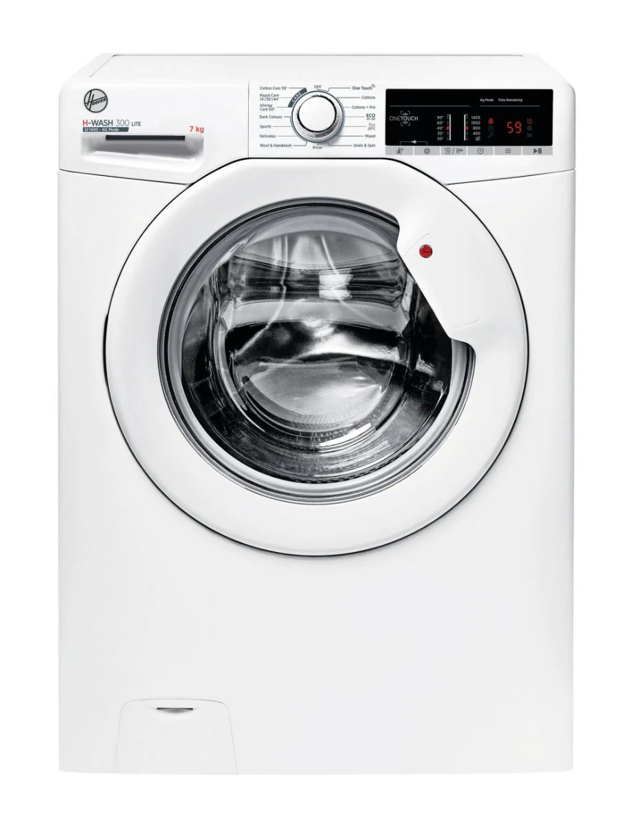Hoover H3W47TE220v 7 KG 1400 Spin washer  White color 220 v 240 volts 50 hz