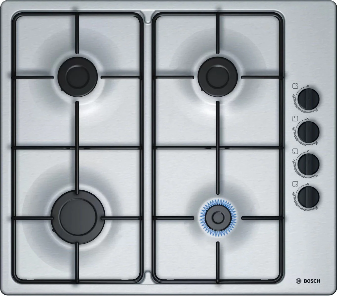 Bosch PBP6B5S 220 Volt Gas Cooktop – 24 Inch 60 cm