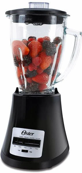 Oster BLSTMG-B 8 Speed Glass Jar Blender, 6-Cup, Black