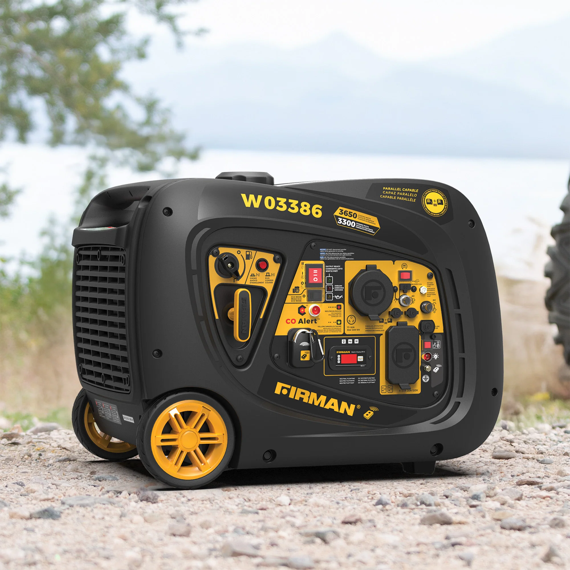 Inverter Portable Generator 4125W Remote Start with CO ALERT
