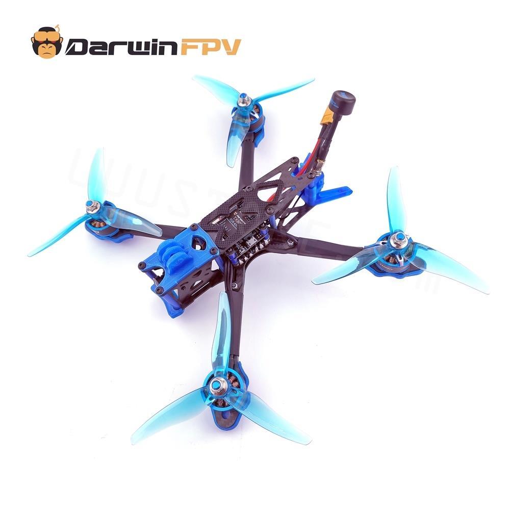 DarwinFPV Darwin240 FPV Drone - PNP Johnny 5 Quadcopters 5Inch 240mm F4 FC 50A ESC 5.8G VTX 1500TVL Camera 2207 2400KV Motor