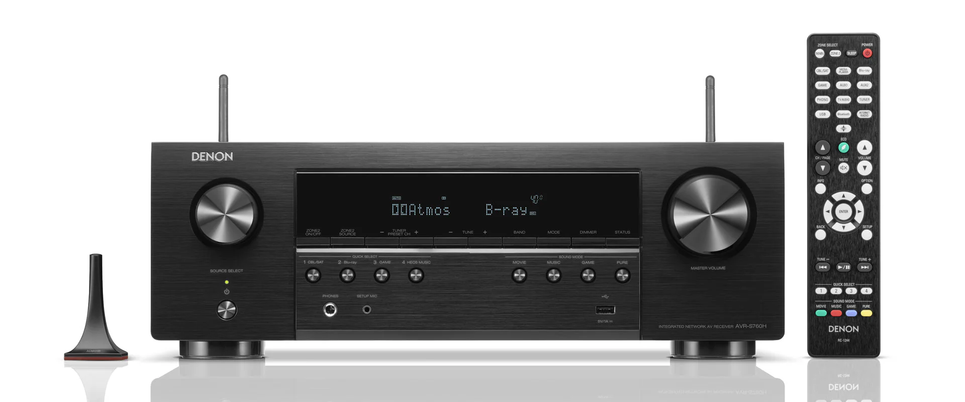 Denon AVR-S760H 220 volt av receiver amplifier 7.2 Ch 8k AV receiver with voice control and Heos Bluetooth