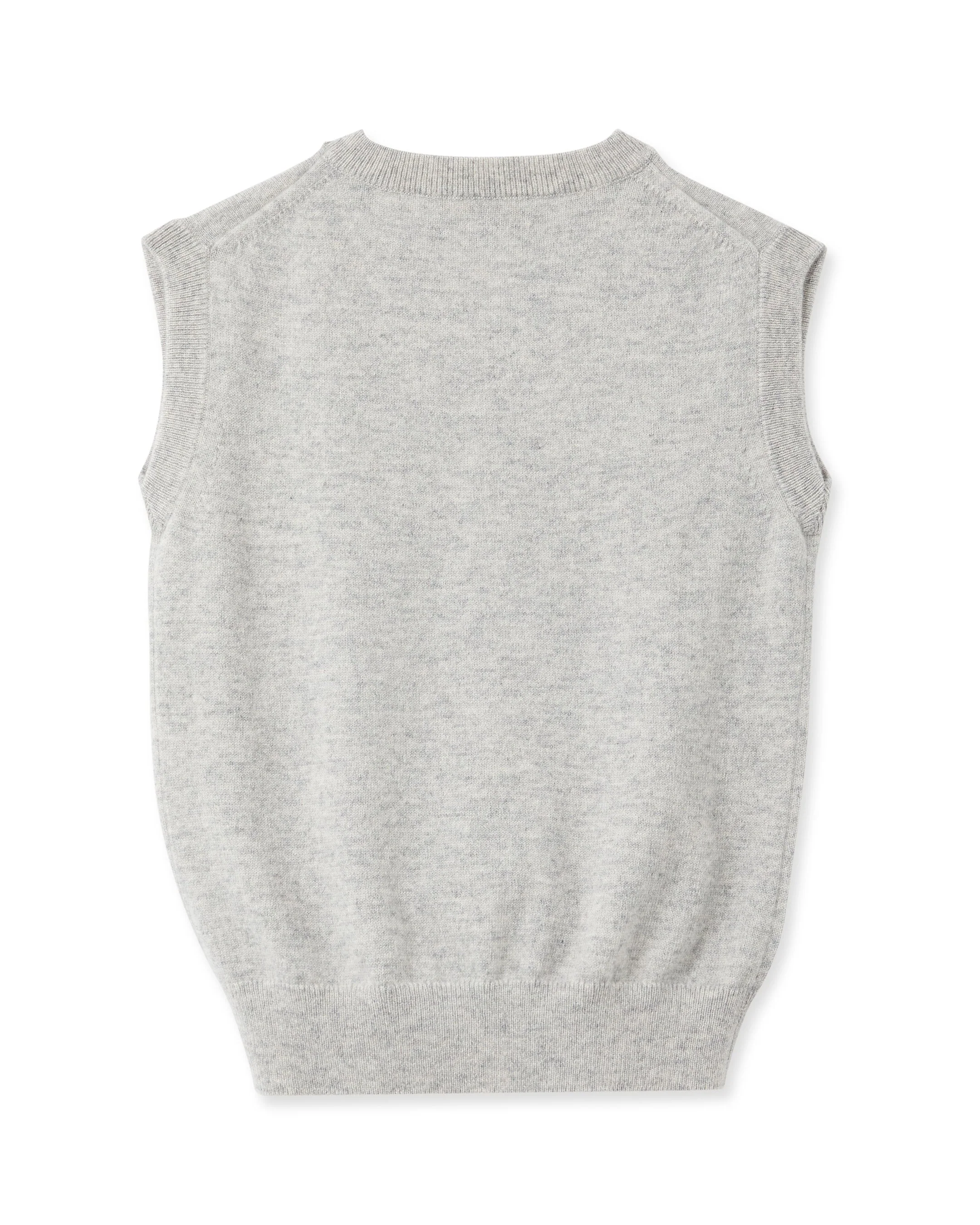 Boys Cashmere Slipover Fumo Grey