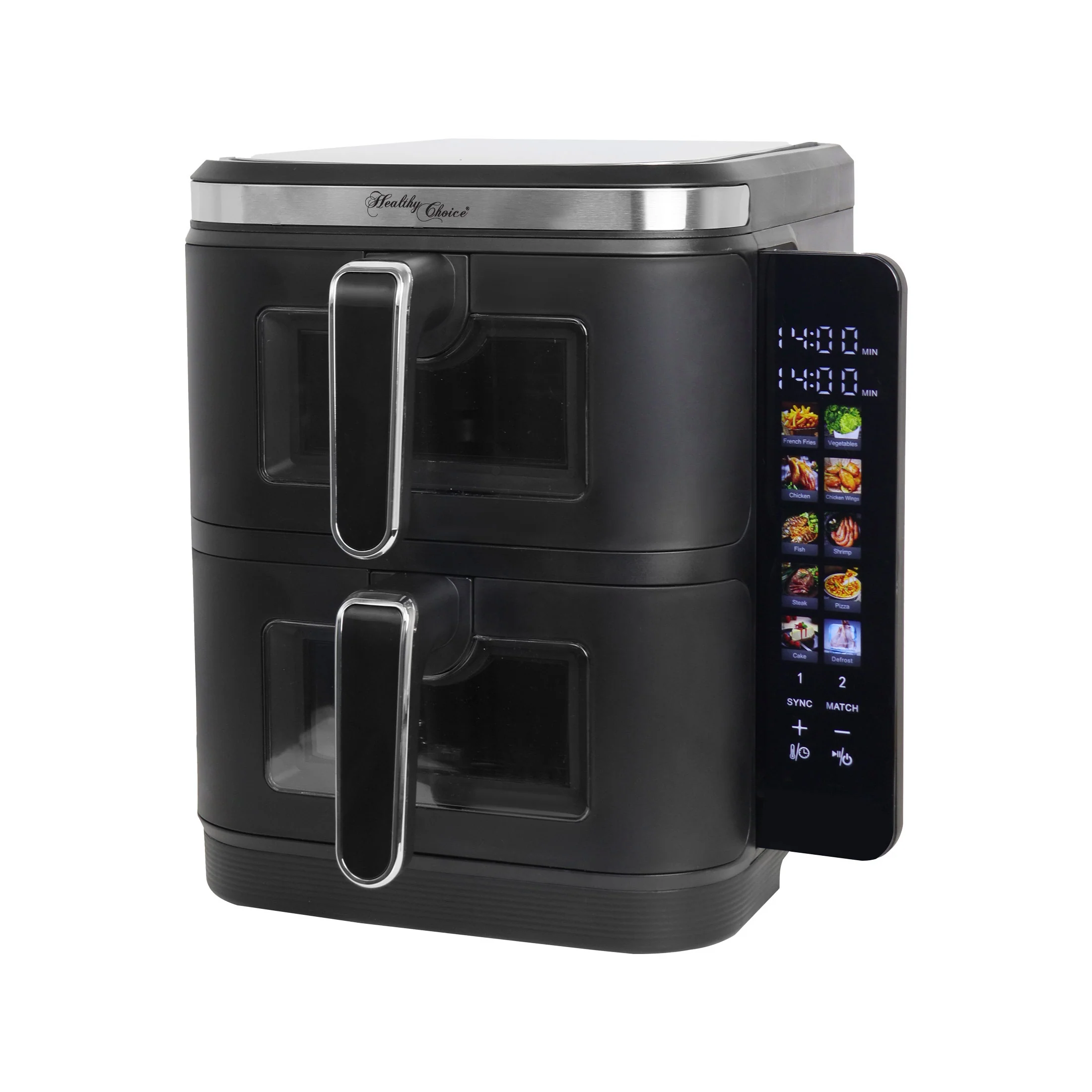 11L Dual Zone Vertical Air Fryer with Foldable Colour Screen