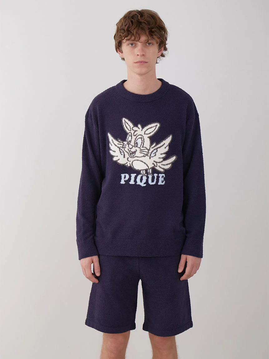 KOUSUKE SHIMIZU Men's Air Moco Pullover Sweater