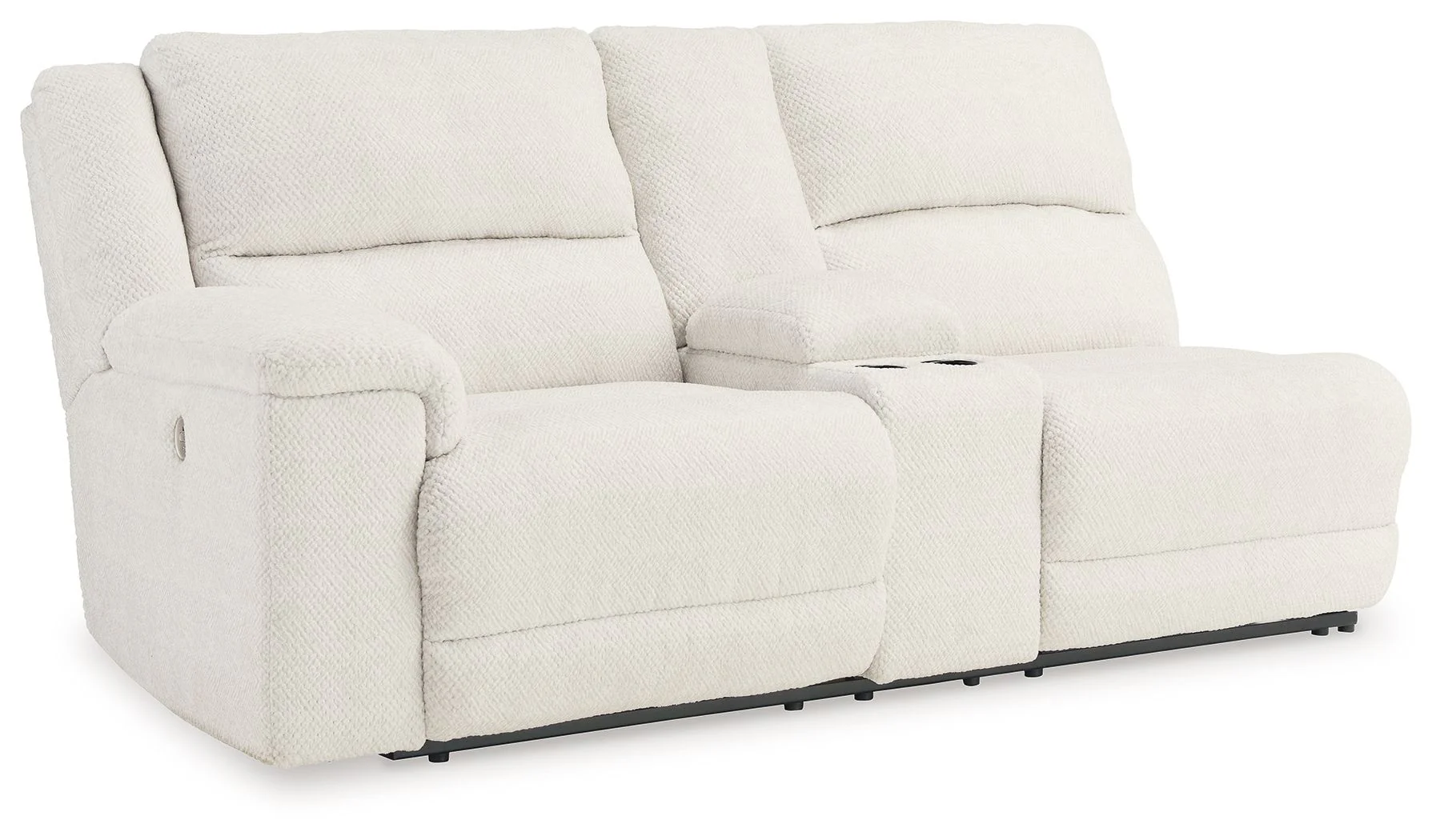 Keensburg - Laf Dbl Power Reclining Loveseat With Console - Linen