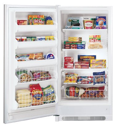 Frigidaire MUFD17V8GW 473 Liters/16.7 Cu.Ft. White Upright Freezer 220-240 Volts 50/ Hertz