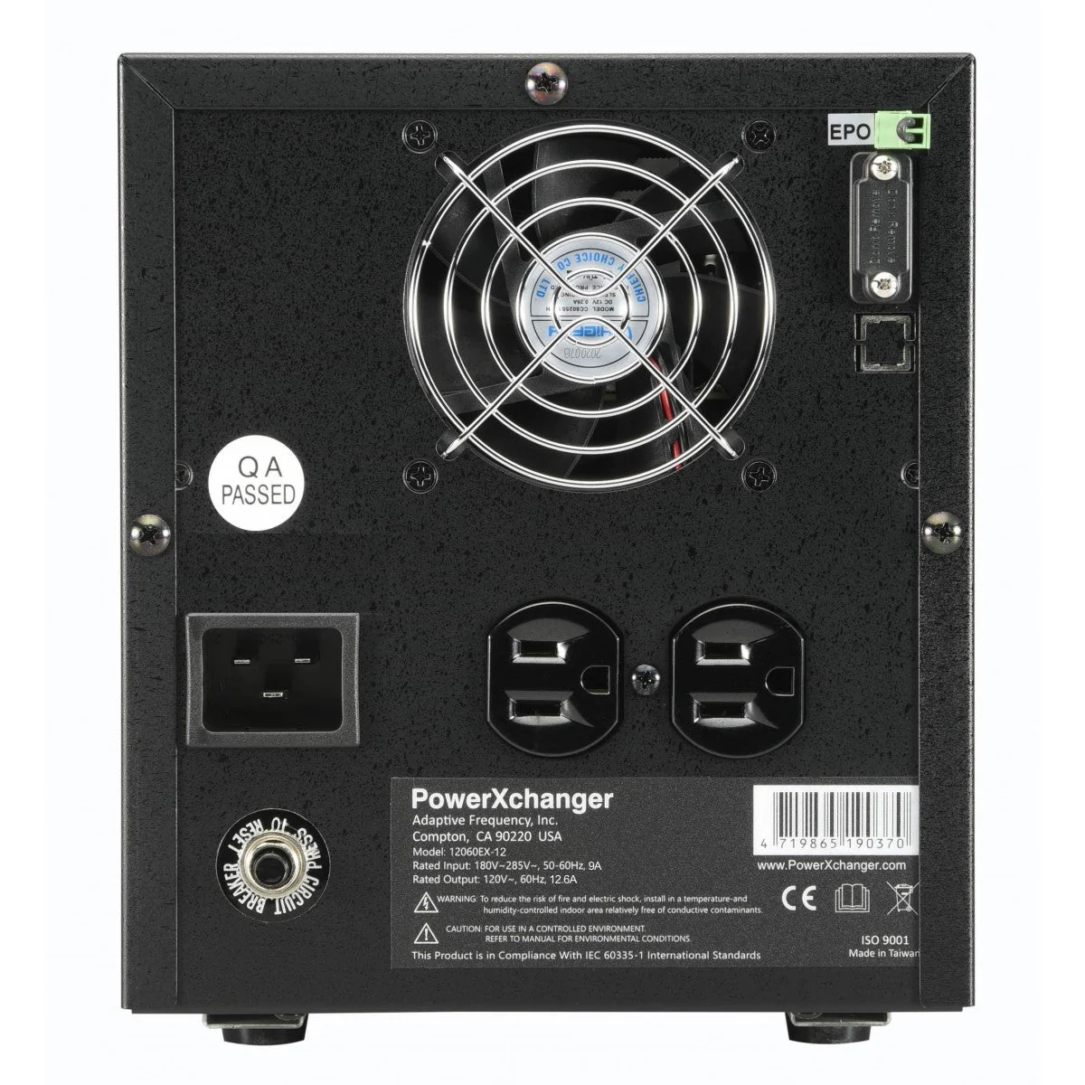 PowerXchanger Step Down 220 volt to 120 Volt 60Hz step down voltage converter 1350 watts 12.6  Amp 12060EX-12