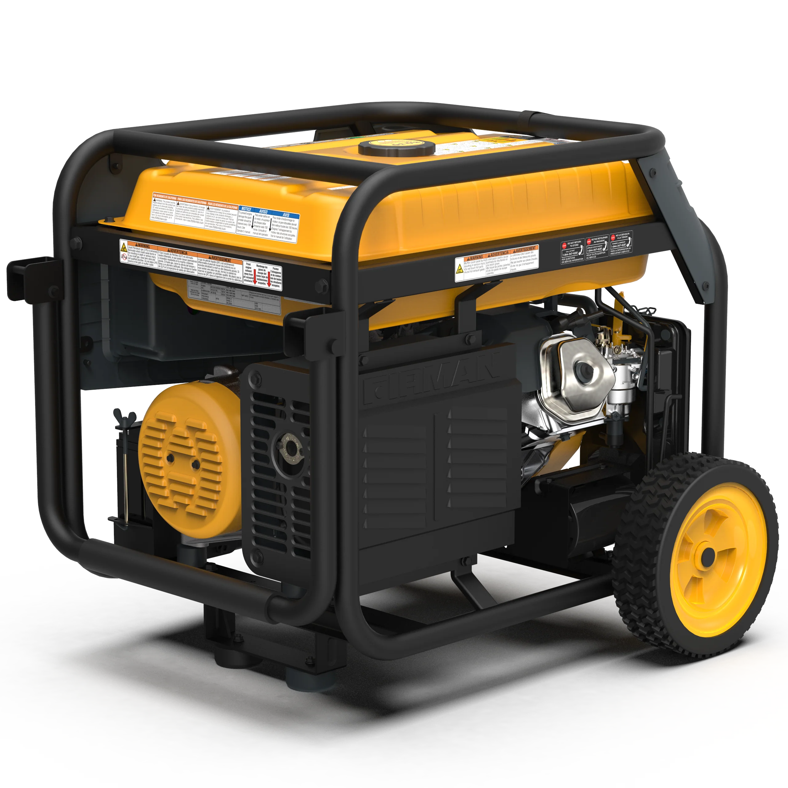 Dual Fuel Portable Generator 7500W Electric Start 120/240V