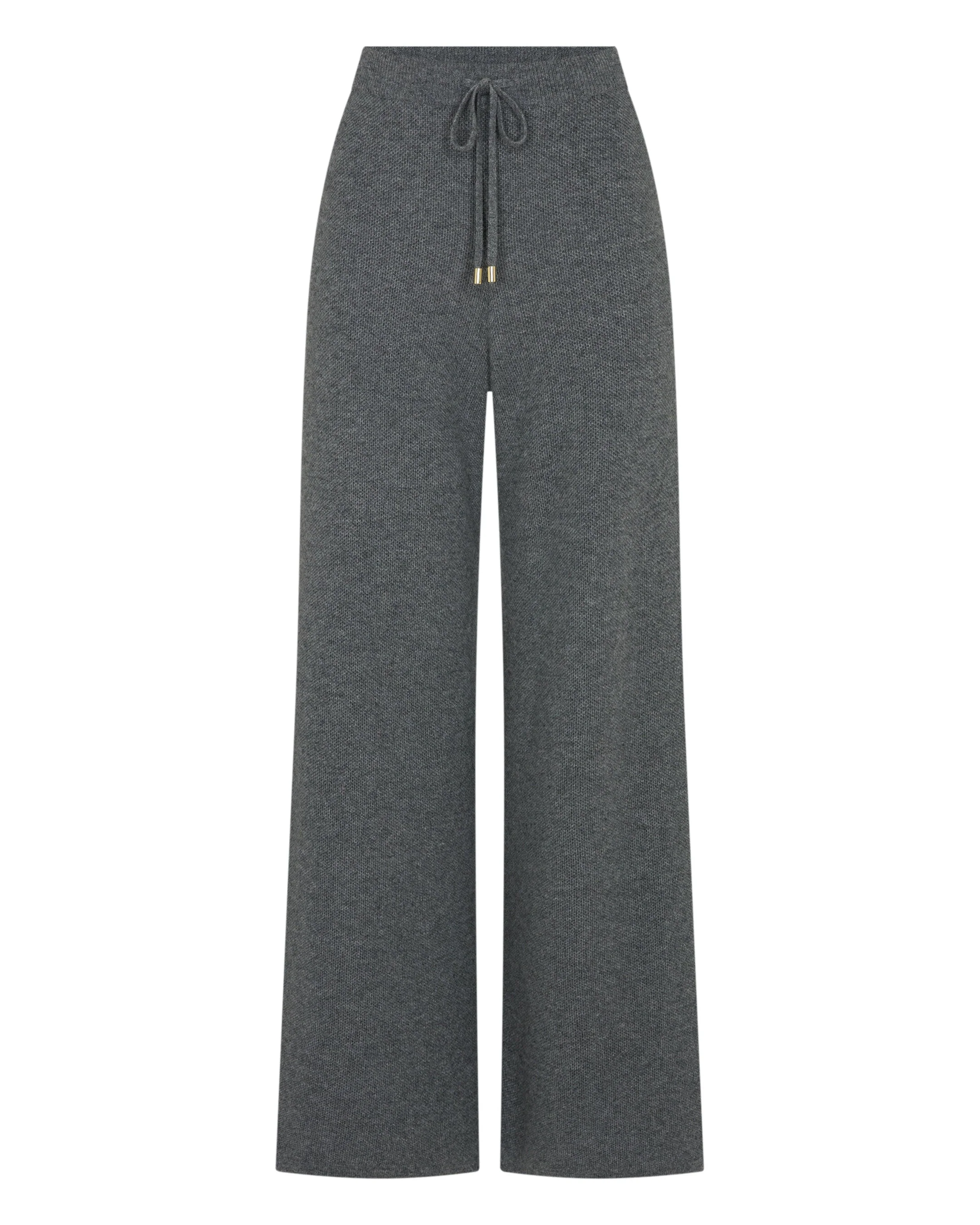 Women's Honeycomb Knit Cashmere Pant Elephant Grey